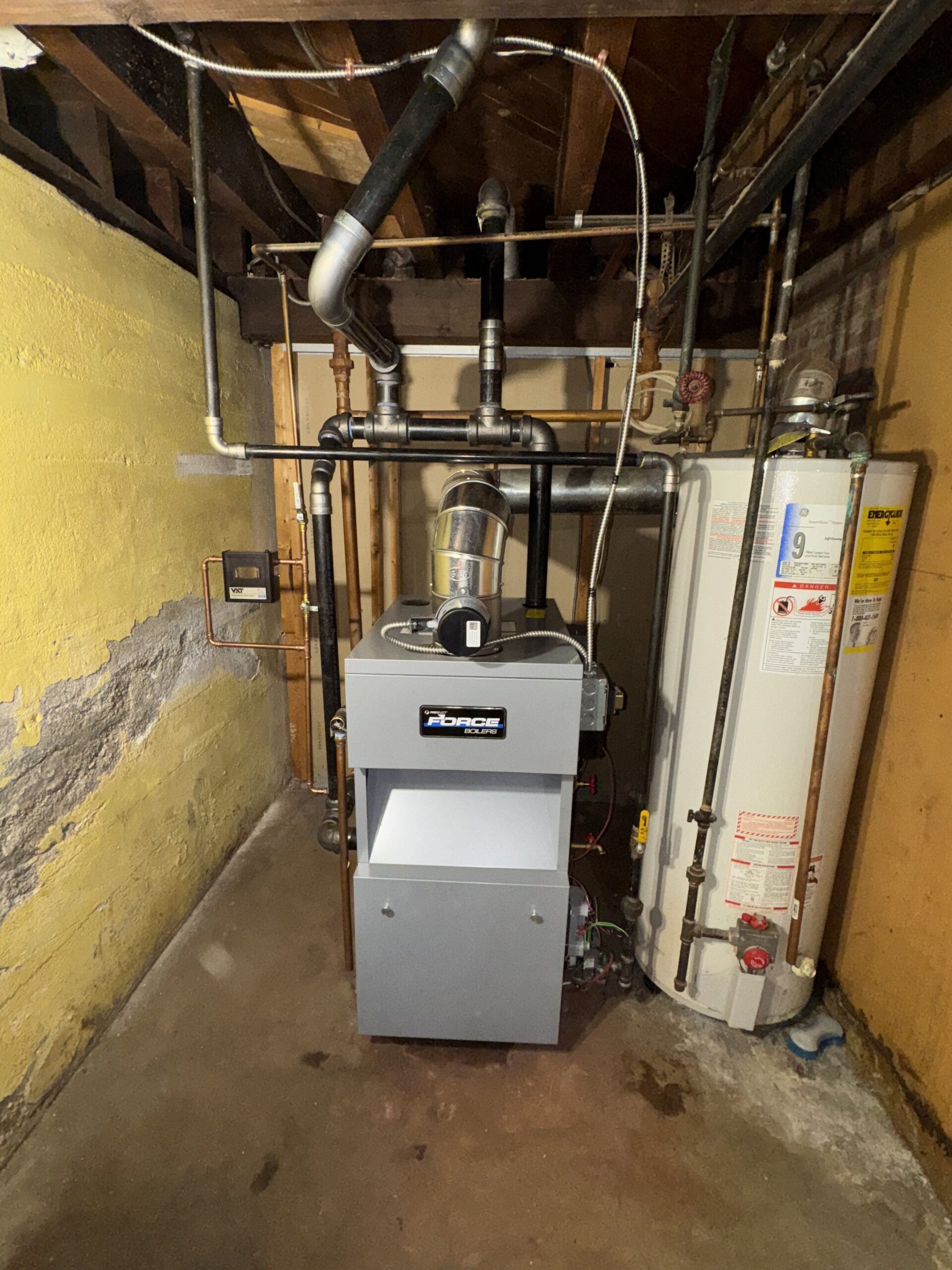 Boiler Replacement in Basement