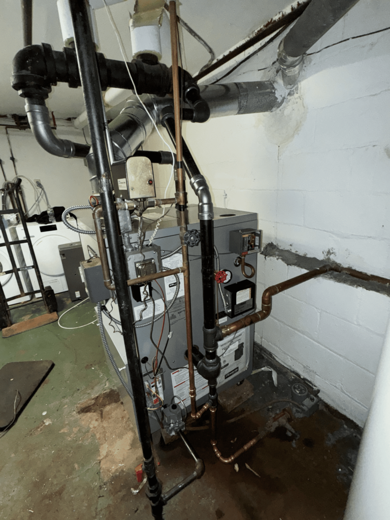 boiler repair opened up technical issue
