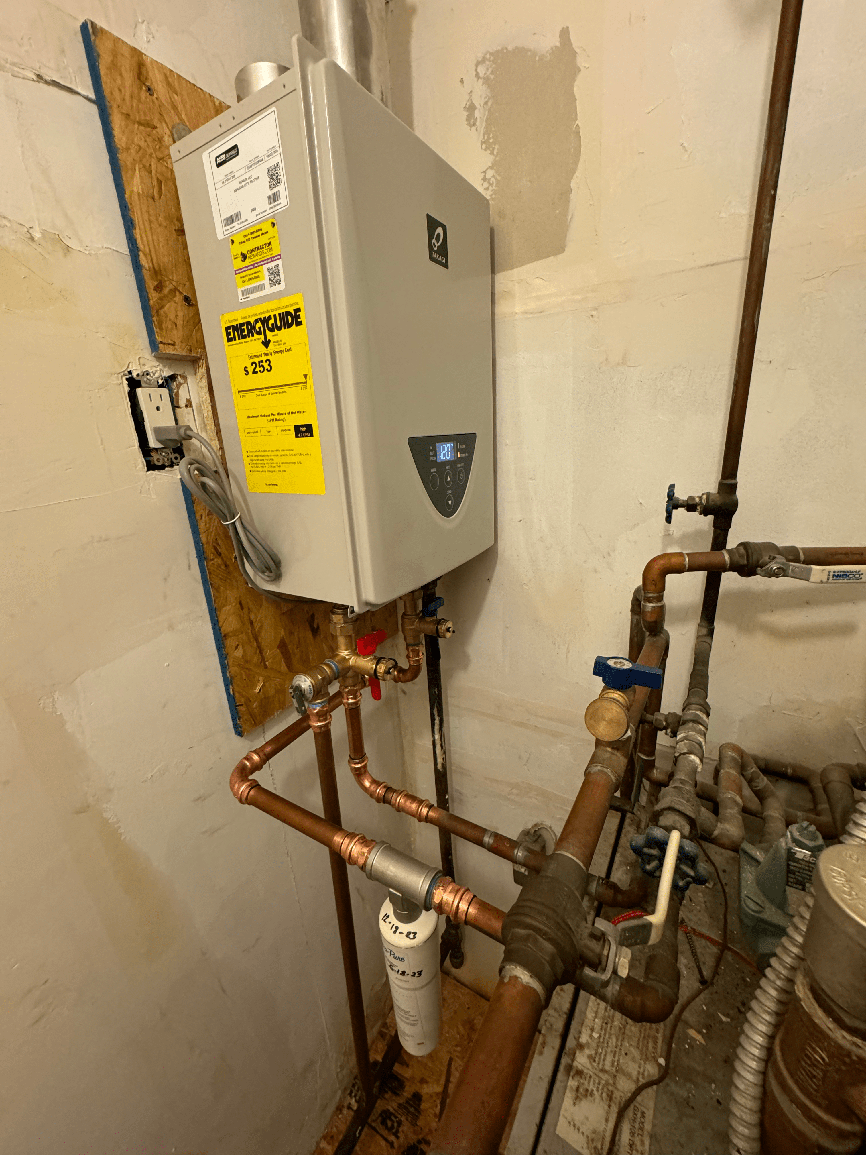 tankless water heater install in wantagh ny