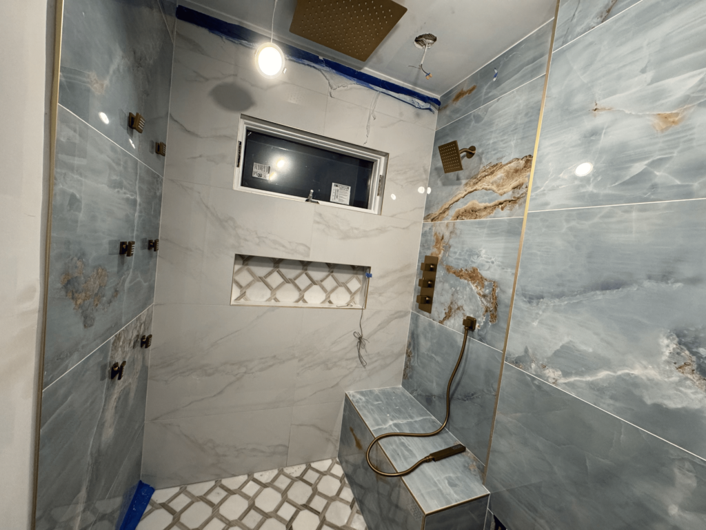 bathroom shower plumbing repair in wantagh new york